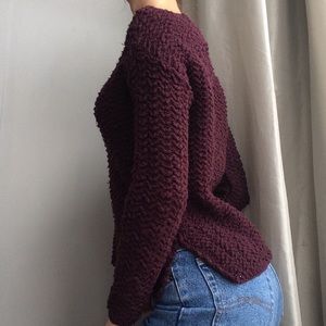 Burgundy sweater